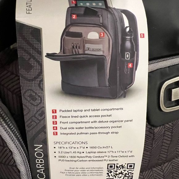 OGIO Carbon Padded laptop backpack - Picture 2 of 11
